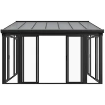 Juskys Wintergarten 428 x 312 cm 12 m2 anthrazit