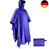 Andake Regenponcho Regencape Regenumhang, Fahrrad Poncho, für Erwachsene, mit