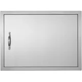 Vevor Grill-Zugangstür, 685 x 508 mm, Einzelne Außenküchentür, Flächenbündig Montierte Edelstahltür, Vertikale Wandtür mit Griff, für Grillinsel, Grillstation, Außenschrank