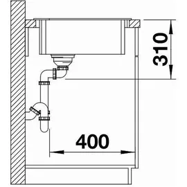 Blanco ZIA 9 E SILGRANIT vulkangrau