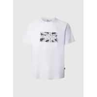 Pepe Jeans Herren Flagge Bw T-Shirt, Weiß (Weiß), XL