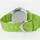 Jacques Farel Hayfield KCF 090 0 mm Textilgehäuse Grün Textilarmband Hellgrün