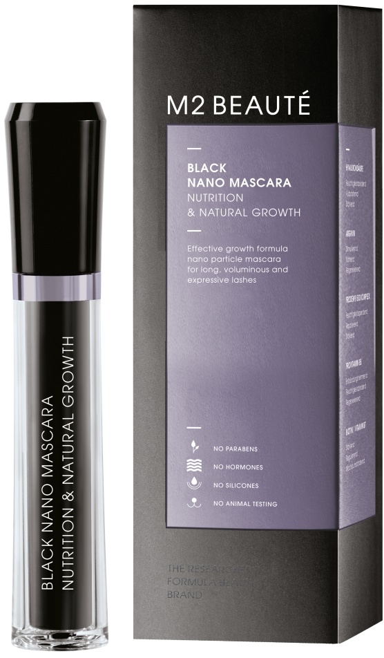 M2Beaute Black Nano Mascara Nutrition & Natural Growth