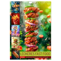 Calvendo Leckeres Fast Food (Wandkalender 2026 DIN A4 hoch),