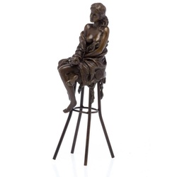 Aubaho Skulptur Bronzeskulptur erotische Kunst Frau Bronze Figur Skulptur Sculpture an