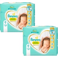 2x Pampers Premium Protection New Baby Größe 0 Windeln bis 3 kg Diapers 24 Stück