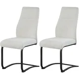 xonox.home Schwingstuhl Tina 2er Set creme schwarz B/H/T: ca. 43x98x59 cm – creme, schwarz