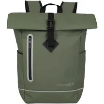 Travelite Rucksack wasserfest, Fahrradrucksack, Freizeitrucksack mit Rolltop Verschluss & Reflektoren, BASICS, 48 cm, 19 Liter