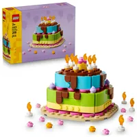 LEGO 40815 Geburtstagstorte, Tischdeko zum Selbergestalten, cooles Geschenkset