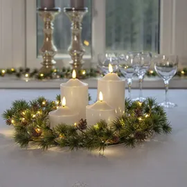 Star Trading LED-Kerze Flamme 12 cm weiß