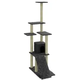 vidaXL Kratzbaum 54 x 155 cm dunkelgrau