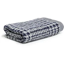 Möve Brooklyn Glencheck Handtuch 50 x 100 cm blau