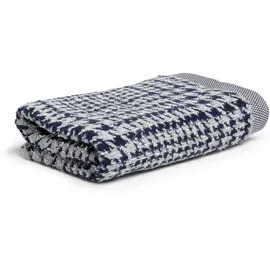 Möve Brooklyn Glencheck Handtuch 50 x 100 cm blau