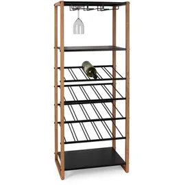 BIZZOTTO Weinregal 100 x 30 x 100 cm Schwarz