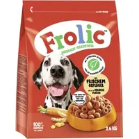 Frolic Hunde Trockenfutter mit frischem Geflügel 3x2,6kg