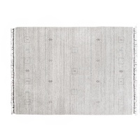 Moderner Teppich Lorry Buff GABBEH Home & Living 150 x 90 cm aus pflanzlicher Wolle in der Farbe Natural Ideal für Jede Art von Umgebung: Küche, Badezimmer, Wohnzimmer, Schlafzimmer