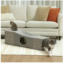 PawHut Katzentunnel 98 x 30 cm Grau
