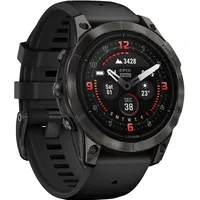 Garmin Epix Pro (Gen 2) Sapphire 47 mm schwarz/carbongrau Titan mit Silikonarmband