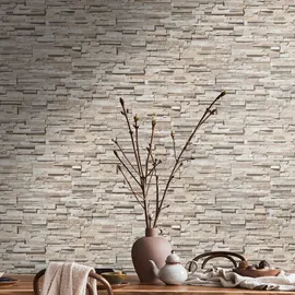 Living Walls Metropolitan Stories. Travel Styles. Steintapete 0,32 m x 10 m 1 St beige/braun