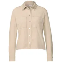 STREET ONE Hemdbluse Velours Hemdbluse (1-tlg) beige 38 EU