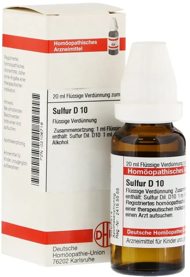 Sulfur D 10 Dilution 20 ml