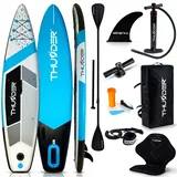 thunder® SUP Board THUNDER MARIS 320 x 75 x 15 cm Blau/Mehrfarbig