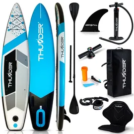 thunder® SUP Board THUNDER MARIS 320 x 75 x 15 cm Blau/Mehrfarbig