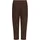 Cartoon Leinenhose Damen Lässig Dunkelbraun 34