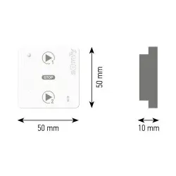Somfy 1824035 TaHoma Szenario Player io Pure Shine mit Smoove B-Platte