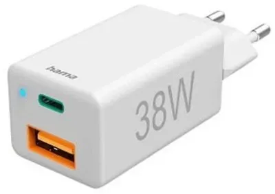 Hama 00201640 Ladegerät für Mobilgeräte Smartphone, Tablet Weiß AC Schnellladung Indoor