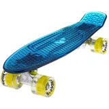 Ridge Skateboard Blaze Mini Cruiser , blau/gelb, 55 cm