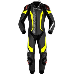 Spidi Laser Pro, Lederkombi 1tlg. perforiert - Schwarz/Neon-Gelb - 58
