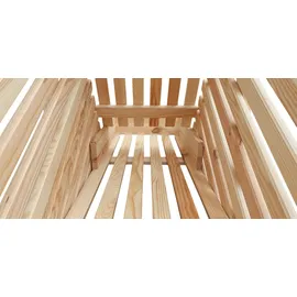 Promadino Kartoffelhorde Holz 44 x 96 x 81 cm beige