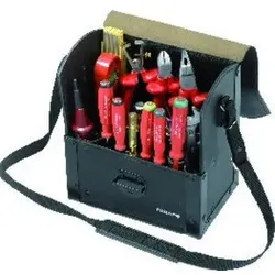 Parat Elektrikertasche aus Leder mit Magnetverschluss
