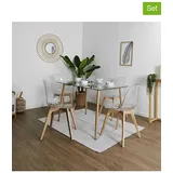 chairs for all 2er-Set: Esszimmerstühle in Transparent - (B)46 x (H)86,5 x (T)52 cm