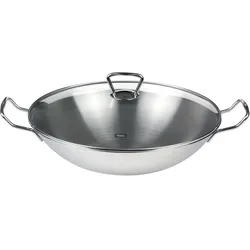 FISSLER WOK Kunming 35cm mit Glasdeckel