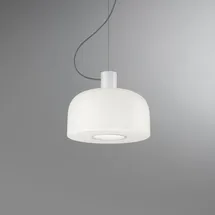 Flos Bellhop Glas Pendelleuchte, weiß