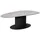 DIETER KNOLL Couchtisch Schwarz Beige Glas Metall 42 x 70 x 130 cm