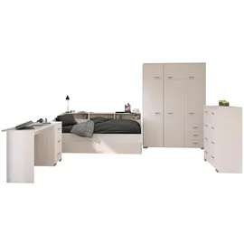 58 aufm Kessel KINDERZIMMER SET Parisot Sleep 5-tlg. Holzdekor Weiß/Eiche