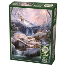 Brainbox Puzzle COBBLE HILL PUZZLES - Mystic Falls im Winter 1000 Teile, 1000 Puzzleteile