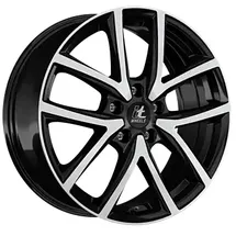 itWHEELS Mira 7 x 17 5 x 112 ET45 MB66,6 Schwarz Poliert Glänzend