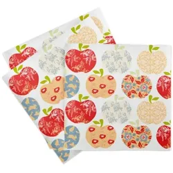 Sovie HOME Serviette Livia aus Linclass® Airlaid 40 x 40 cm, 12 Stück - Herbst Obst Apfel
