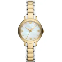Emporio Armani Damen Armbanduhr Weiß/Bicolor AR11513