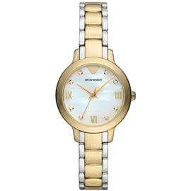 Emporio Armani Damen Armbanduhr Weiß/Bicolor AR11513