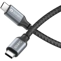 Sonero USB-C auf USB-C 0,5 m Grau/Schwarz