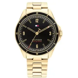 Tommy Hilfiger für Herren. 1791903 Gold Maverick Uhr (OSFA), Lässig, Armbänder, Rostfreier Stahl