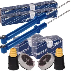 2 Meyle Stoßdämpfer Hinten + Domlager + Schutz Kit Passend Für Bmw 5er E60 Limo: Federbeinstützlager Bmw: 33526753810 Bmw: 33526769744 Bmw: 6753810 Bm