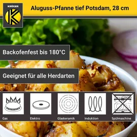 Krüger Potsdam Bratpfanne 28 cm tief