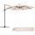 Tectake Ampelschirm Ø 300 cm Beige inkl. Schutzhülle und Fußpedal