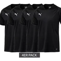 4er Sparpack PUMA Liga Jersey Core T-Shirt Herren Sport-Shirt Fitness-Shirt mit dryCELL 703509 03 Schwarz - S
